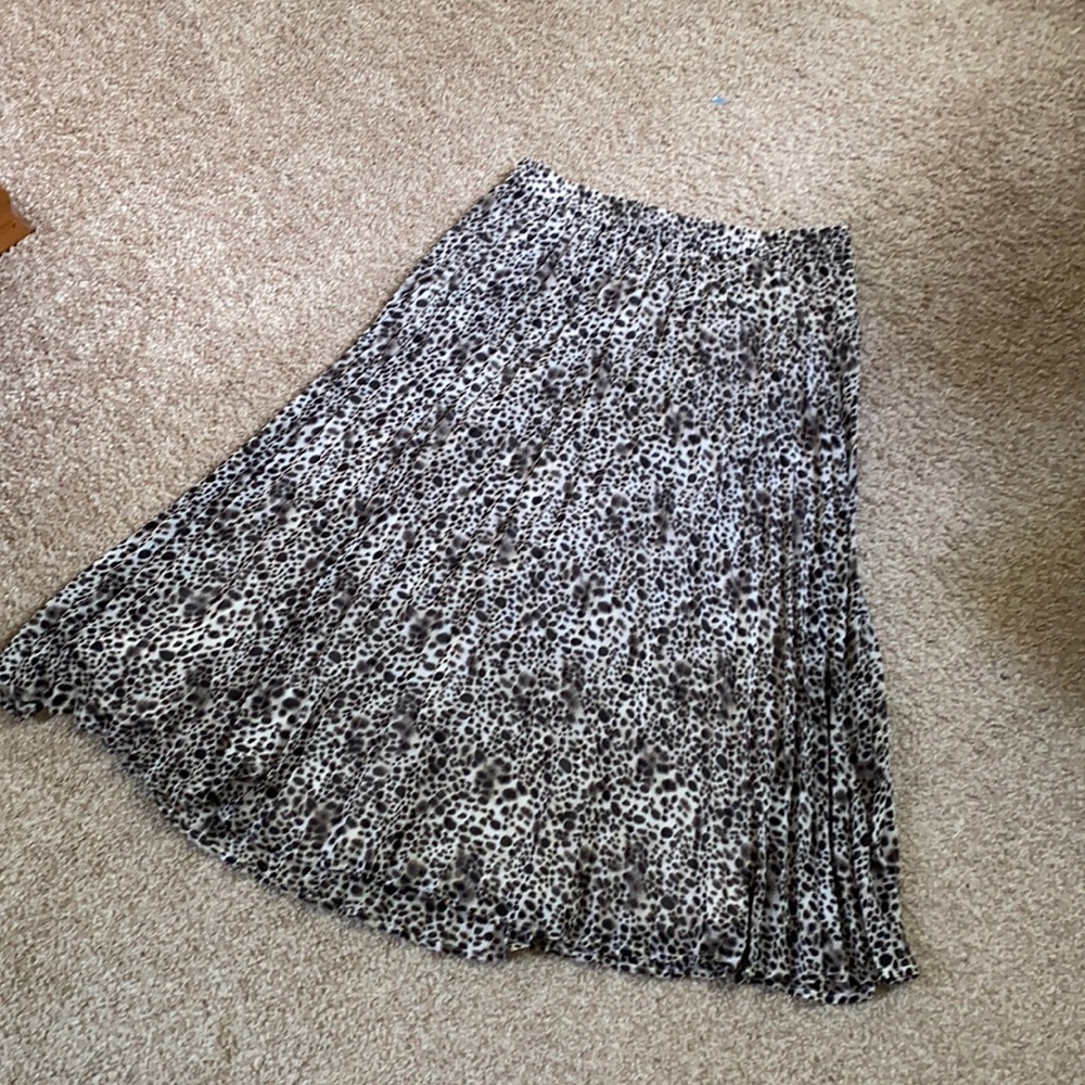 Leopard Print Midi Skirt - A New Day